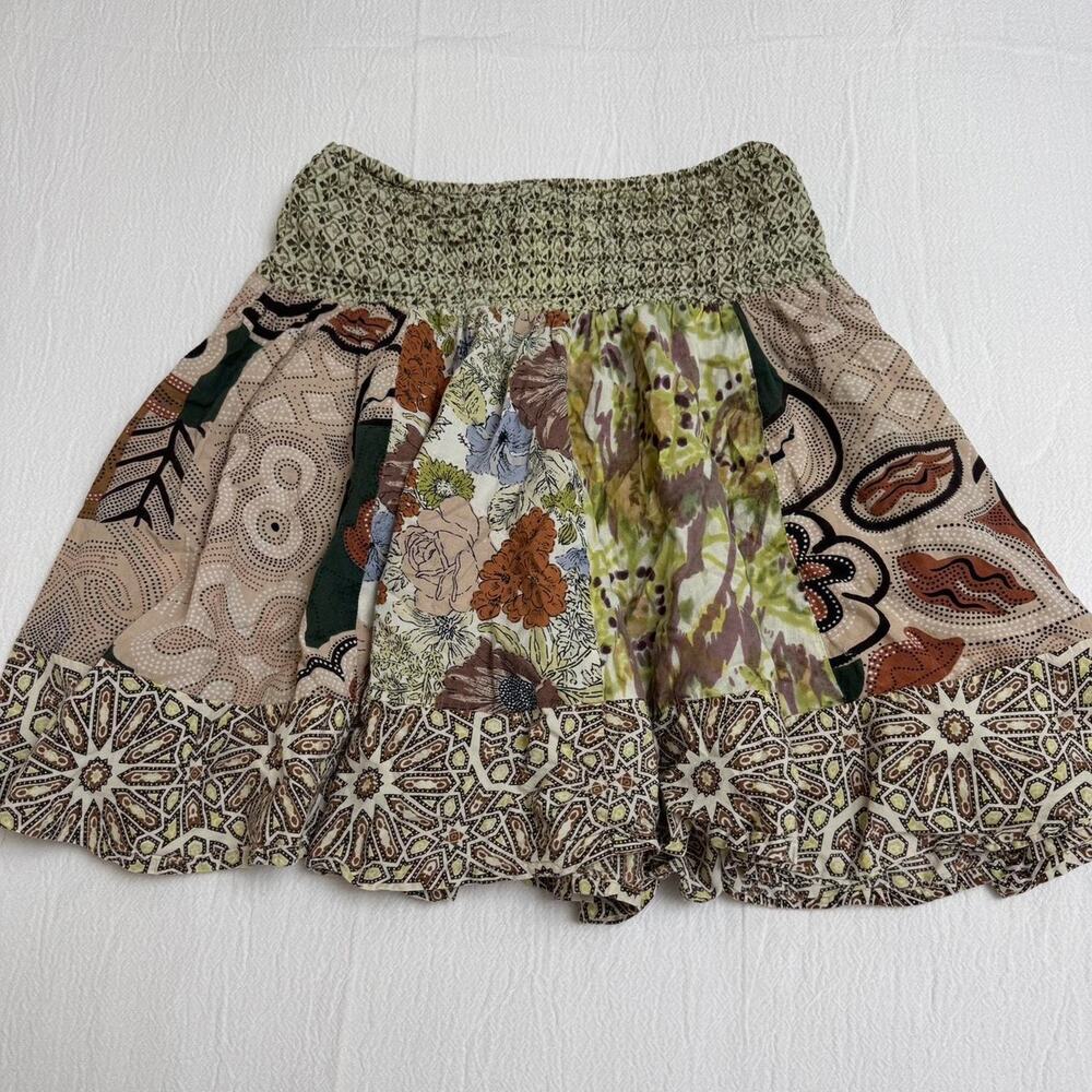 Whimsical Daytrip multicoloured patchwork skirt w… - image 1